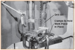 Figure 40. Drill Press with Transparent Drill Shield