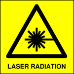 Note: Class 2 and higher must have the laser radiation warning label.