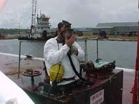 Figure 26: PPE preparations for inline supplied fresh air respirator