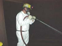 Figure 46: Washing inside of fuel barge