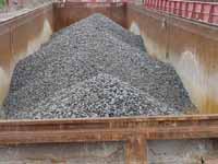 Figure 1: Bulk material in barge