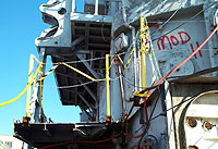 Figure 3: Clamp-on guardrail protecting open side of platform