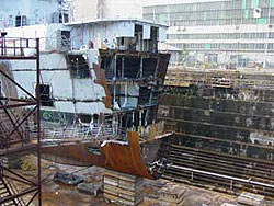 Figure 1: Enclosed space in shipbreaking operation.