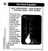 Figure 6: Posted information on heat stress