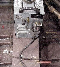Figure 5: Grounded/bonded welding machine. 