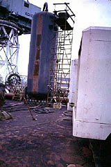 Figure 1: Abrasive blasting pressure vessel