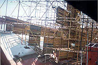 Figure 2: Independent pole metal scaffolding