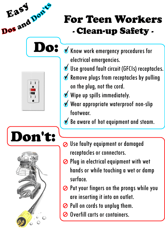 Easy Dos and Don'ts - Clean-up Safety