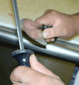 Safer way to sharpen knives