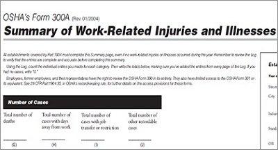 OSHA's Form 300A