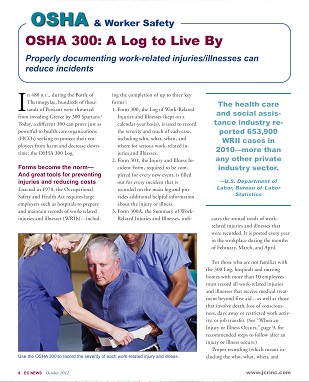 article calls OSHA 300 'A Log to Live By'