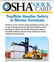 Top/Side Handler Safety in Marine Terminals QuickCard