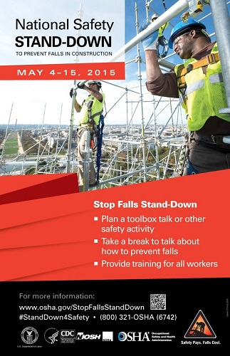 National Safety Stand-Down to Prevent Falls in Construction