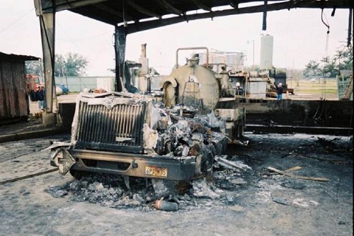 Three workers were killed and four injured in a fire resulting from a runaway diesel engine (Source: Chemical Safety Board)