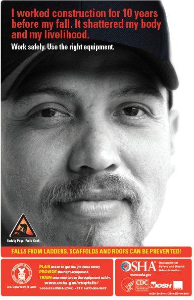 Preventing Falls in Construction poster