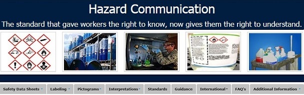 Hazard Communication webpage