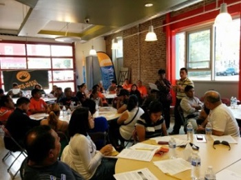 OSHA representatives informed workers of their rights at the Sept. 28 New Labor Temporary Worker Conference held in New Brunswick, N.J.  