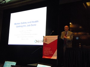 Dr. David Michaels addresses the International Association of Drilling Contractors.
