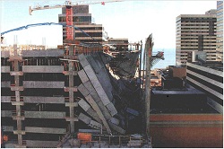 Parking garage collapse