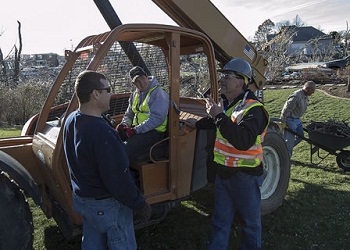 OSHA assisting workers and homeowners in the area.