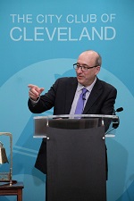 Dr. David Michaels addresses the City Club of Cleveland.