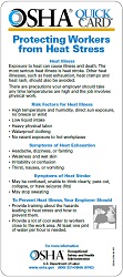 Heat stress QuickCard