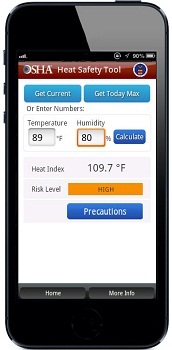 OSHA's Heat Safety App