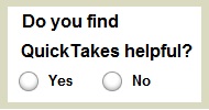 QuickTakes survey