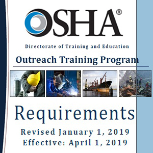 Screenshot of OSHA Outreach Training Program Requirements document
