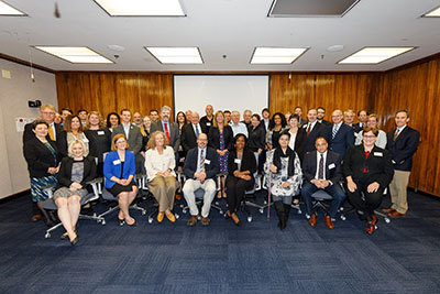Chief of Staff, Krisann Pearce, USDOL-OSHA, (Standing, center) and members of the OSHA Alliance Program Forum on April 4, 2019.