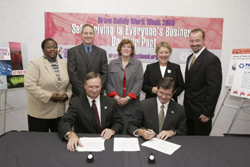 OSHA signs national Alliance with NETS October 6, 2003.