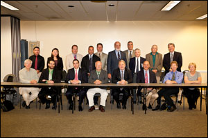 OSHA Deputy Assistant Secretary Jordan Barab with the Alliance Program Construction Roundtable meeting attendees on September 11, 2011.