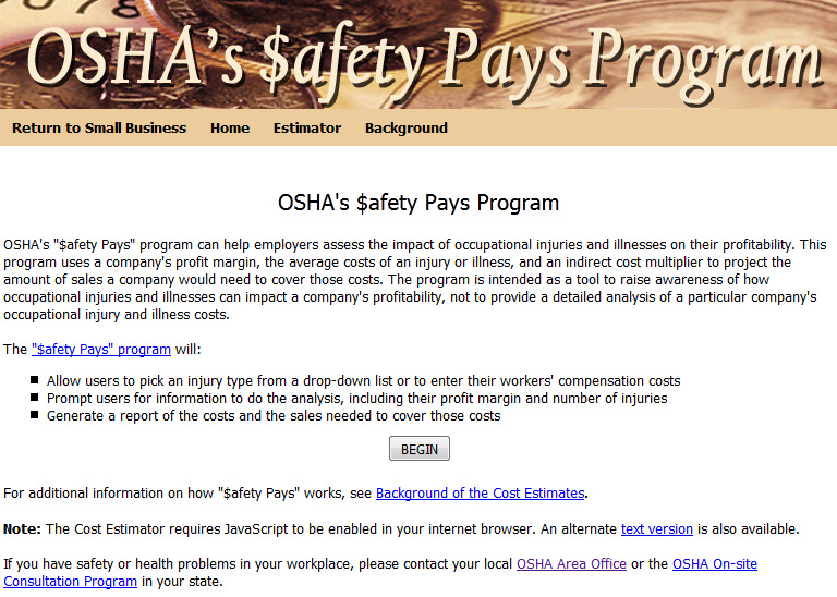 Safety Pays Program