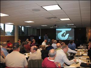 Todd Jensen, Toledo Area Office CSHO, conducting training.