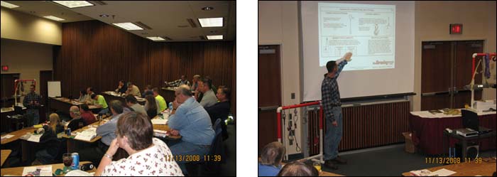 Classroom training was conducted by Jeff Ferchen, Northwest Regional Sales Manager with the Crosby Group, Inc. at the Sea Gate Convention Center located in downtown Toledo, OH.