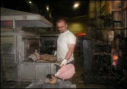 PERM MOLD POURING - Before