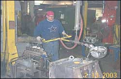 PERM MOLD POURING - After