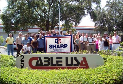 Cable USA OSHA Sharp Award, September 2011