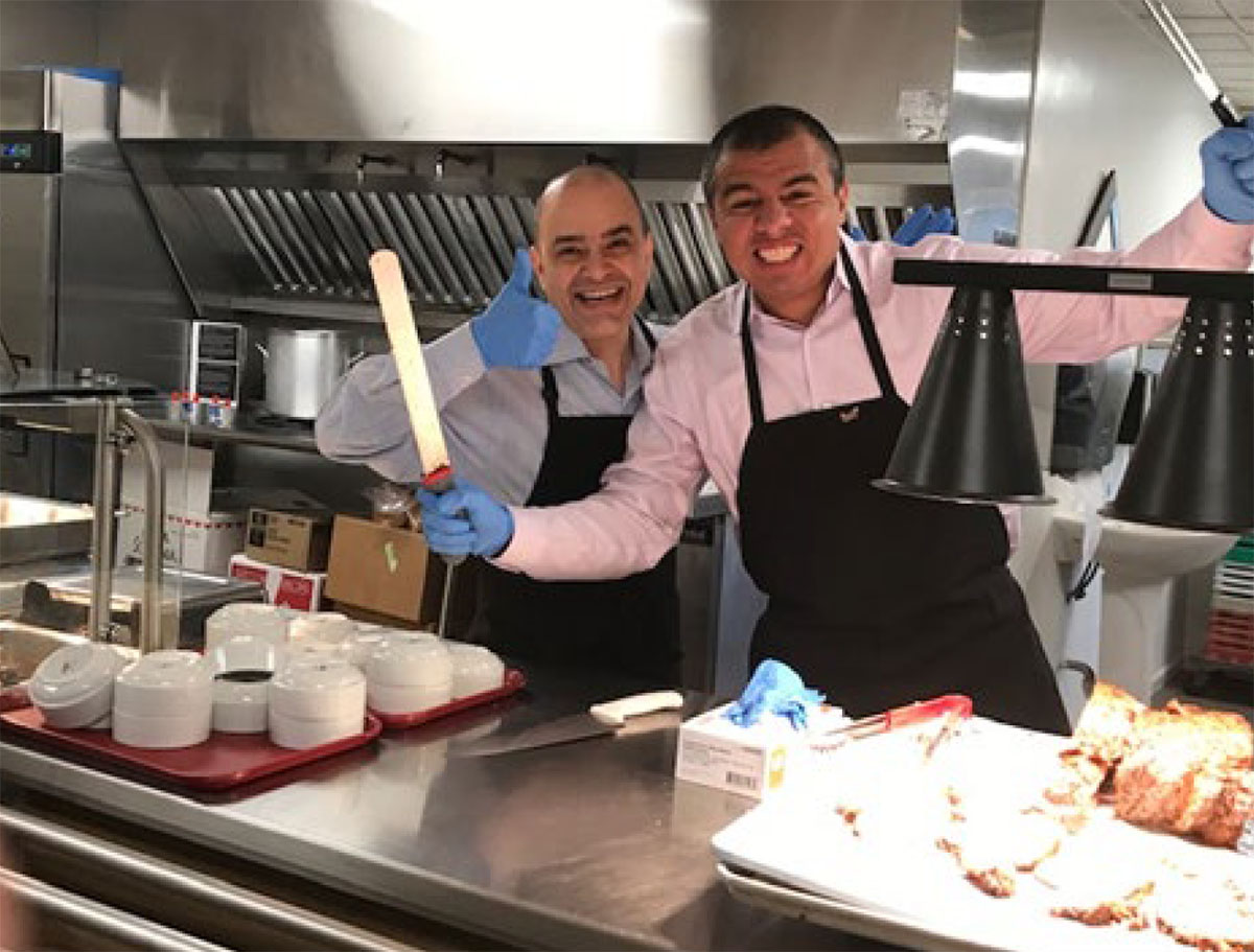 Safety Performance Celebration (April 26, 2019) (Left to right – Albert Ramirez (Four Seasons Houston Director of Finance), Ronny Hernandez (Four Seasons Houston, Hotel Manager)