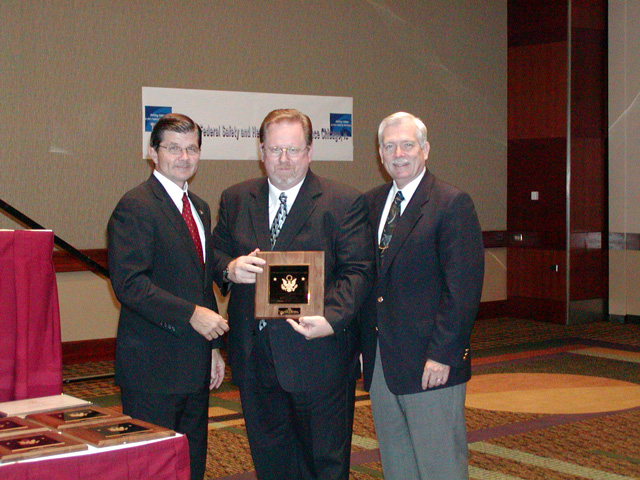 Greater St. Louis FSHC 2003 Superior Award Winner, Chairperson Robert Sanders accepting.  