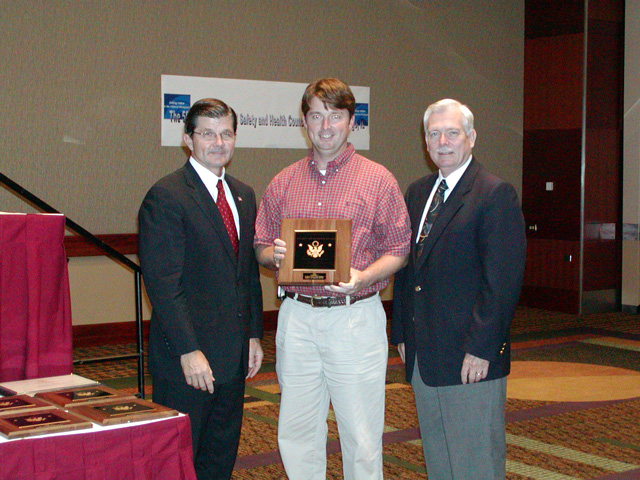 Central Gulf Coast FSHC 2003 Notable Award Winner, Chairperson Donald E. Krehely, Jr. accepting.