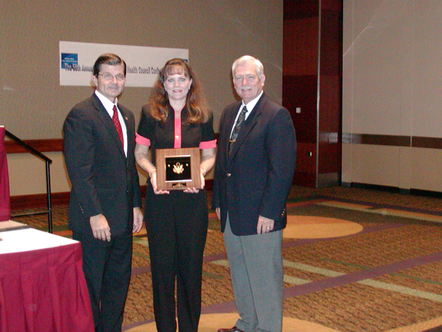 Midlands FSHC 2003 Superior Award Winner, Vice-Chairperson Terri McCurdy accepting.