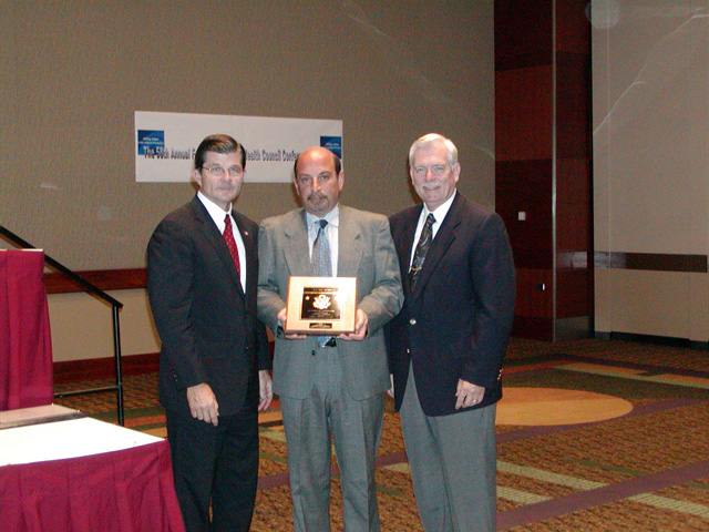 Hudson Valley FSHC 2003 Meritorious Award Winner, Region II Federal Agency Program Officer Tony DeSiervi accepting.