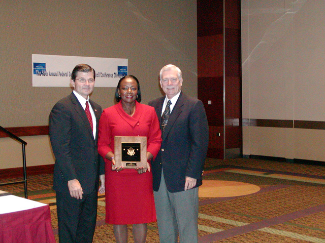 Richmond FSHC 2003 Notable Award Winner, Vice-Chairperson June Mulligan accepting.