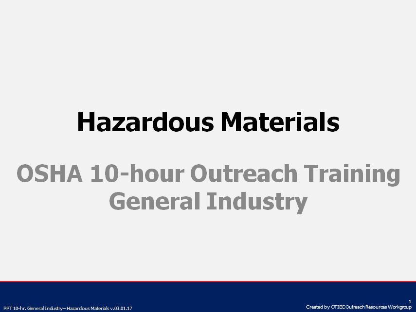 Hazardous Materials