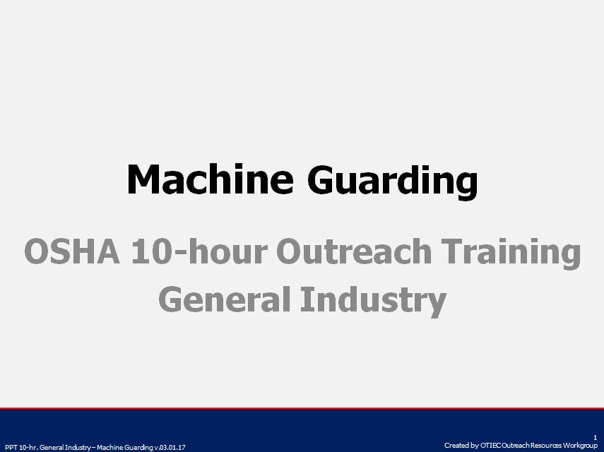 Machine Guarding
