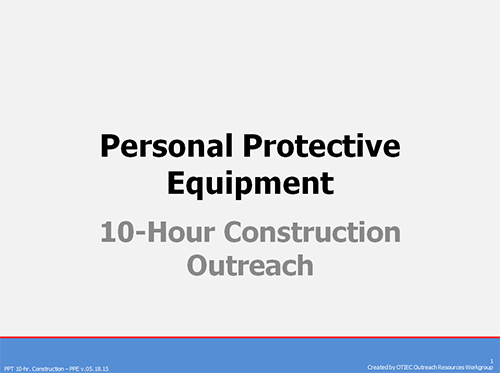 Personal Protective Equipment