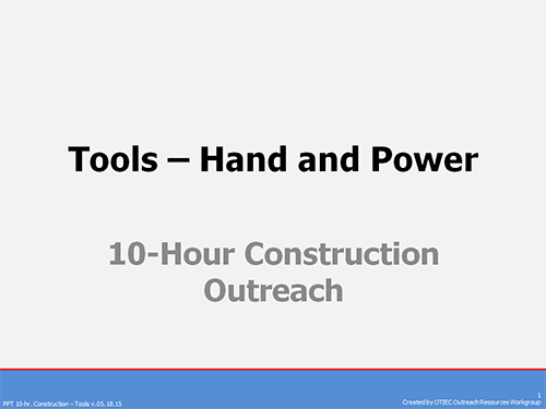 Tools - Hand and Power