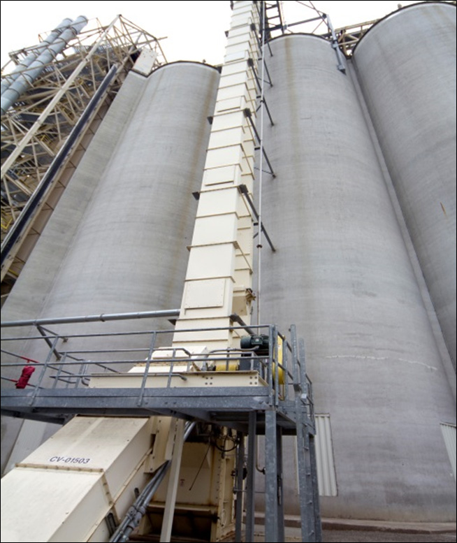 Figure II.9. Bucket Elevator and Storage Silo