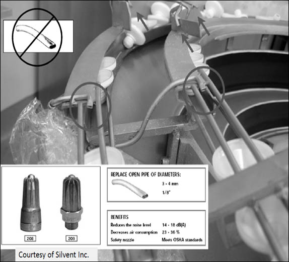Photograph of pneumatic and compressed air systems. For problems with accessibility in using figures, illustrations in this document, please contact the Directorate of Technical Support and Emergency Management at (202) 693-2300.